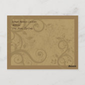 Unieke Chocolate Swirl Zakelijke Ansichtkaart Sjab Briefkaart (Achterkant)