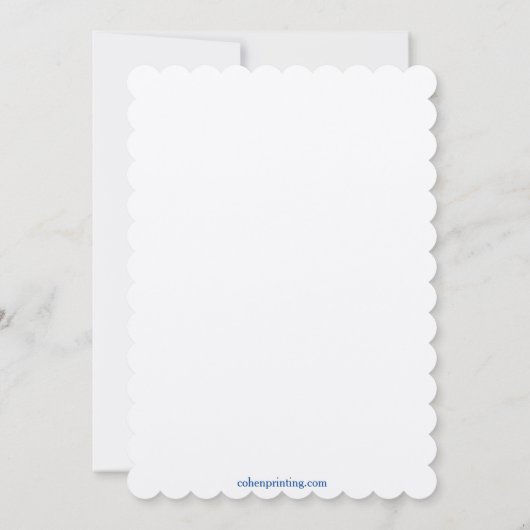 Unieke Chuppah-uitnodiging Kaart (Achterkant)