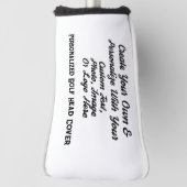 Unieke club Hoesjes, op maat gepersonaliseerd Golfheadcover (Draai 90)