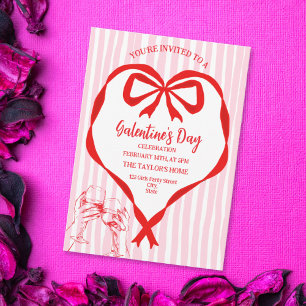Unieke Cocktail Galentine's Day Feest Brunch Kaart