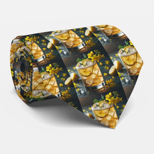 Unieke cocktail verfijnde stropdas (Opgerold)