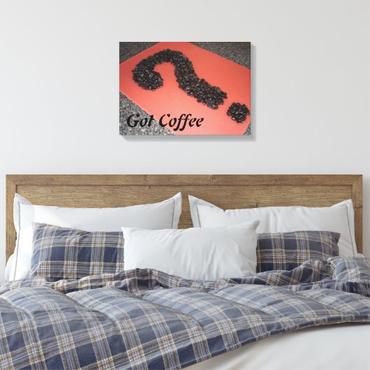 Unieke Coffee Bean Art Canvas Afdruk (Insitu (Slaapkamer))