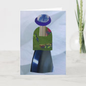 Unieke Collage Aarde Mama Blauw Blank Kaart (Voorkant)