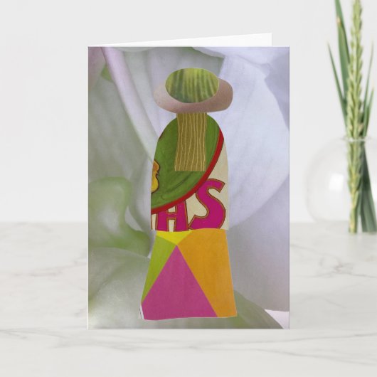 Unieke Collage Aarde Mama Shana Blank Kaart (Voorkant)