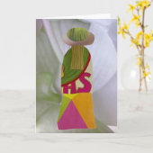 Unieke Collage Aarde Mama Shana Blank Kaart (Gele Bloem)