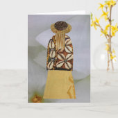 Unieke Collage Earth Mama Michelle Blank Kaart (Gele Bloem)