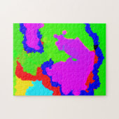 Unieke Colorful Art Multicolor Abstract Splash Legpuzzel (Horizontaal)