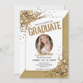 Unieke Confetti Sparkling Verjaardag Afstuderen Fo Kaart (Voorkant)