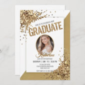 Unieke Confetti Sparkling Verjaardag Afstuderen Fo Kaart (Voorkant / Achterkant)