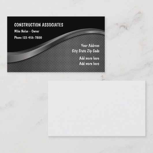 Unieke constructie visitekaartje (Voorkant / Achterkant)