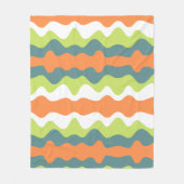 Unieke contrastkleuren abstracte herfstkleuren sch fleece deken (Voorkant)