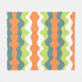 Unieke contrastkleuren abstracte herfstkleuren sch fleece deken (Voorkant (Horizontaal))