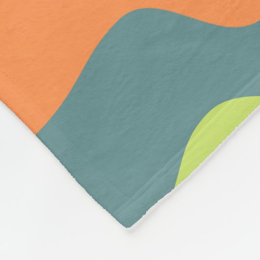 Unieke contrastkleuren abstracte herfstkleuren sch fleece deken (Hoek)