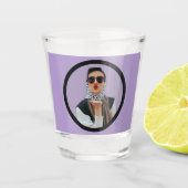 Unieke Cool Aangepaste Gepersonaliseerde Grappige Shot Glas (Voorkant)