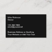 Unieke coole automotive Visitekaartjes (Achterkant)