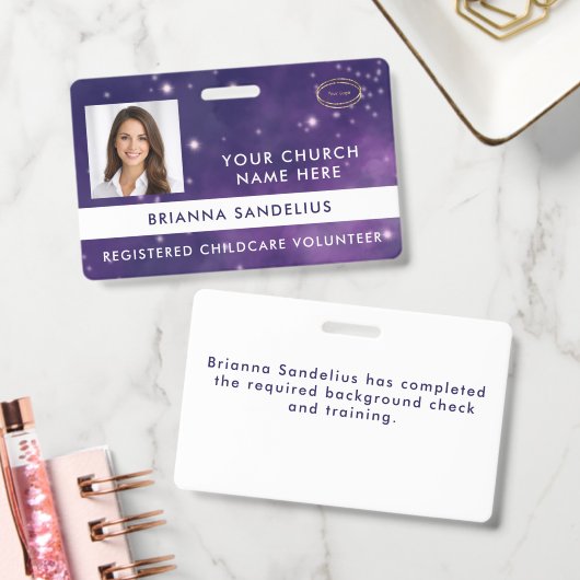 Unieke Coolnevelruimte vrijwilliger foto ID Badge (Kantoor)