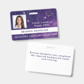 Unieke Coolnevelruimte vrijwilliger foto ID Badge (Voor- en achterkant)