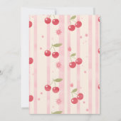 Unieke Coquette Cherry op Top Baby shower Kaart (Achterkant)