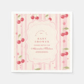 Unieke Coquette Cherry op Top Baby shower Servet (Voorkant)