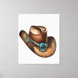 Unieke Cowboy Pet Canvas Kunst voor Western Decor