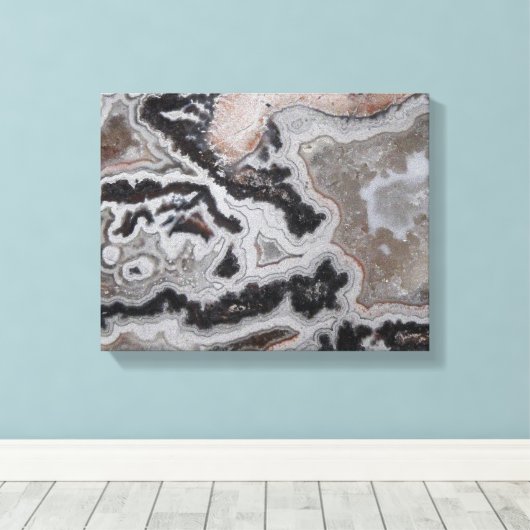 Unieke Crazy Lace Agate Wrapped Canvas Print (Insitu (Houten vloer))
