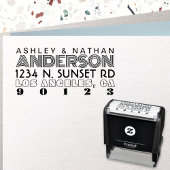 Unieke creatieve gelaagde lettertypestijlen Modern Zelfinktende Stempel