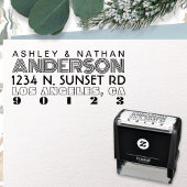 Unieke creatieve gelaagde lettertypestijlen Modern Zelfinktende Stempel