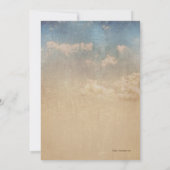 Unieke Creatieve Rustieke Boom Lavendel Wedding Kaart (Achterkant)