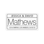 Unieke & creatieve witte zwarte uitstraling etiket (Voorkant)