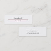 Unieke Creative Professional-standaard Mini Visitekaartje (Voorkant / Achterkant)