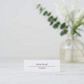 Unieke Creative Professional-standaard Mini Visitekaartje (Staand voorkant)