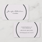 Unieke Creative Simple Plain Unieke Visitekaartje (Voorkant / Achterkant)