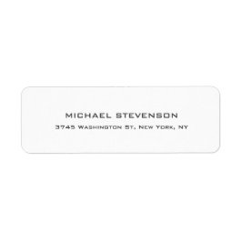 Unieke Creative Trendy White Return Address Label