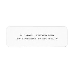 Unieke Creative Trendy White Return Address Label
