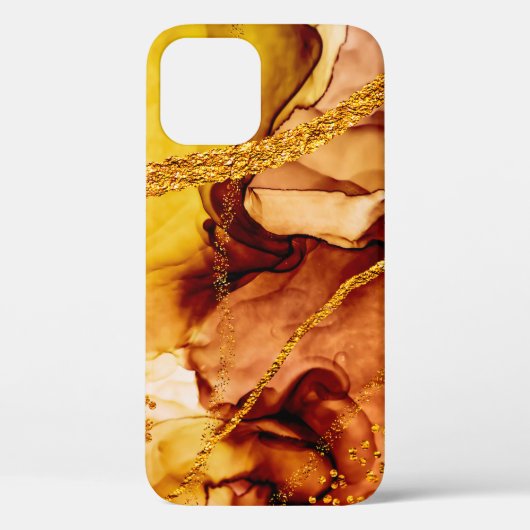 Unieke creativiteit. Art&Gold. Geïnspireerd door d Case-Mate iPhone Case (Achterkant)