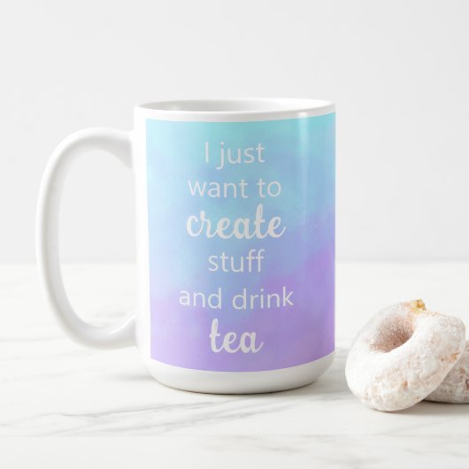 Unieke Creëer Stuff en de Mok van het Tea van de D (Met donut)