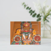 Unieke culturele kunst - Sri Lankaans/Indonesisch  Briefkaart (Staand voorkant)