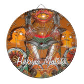 Unieke culturele kunst - Sri Lankaans/Indonesisch  Dartbord (Voorkant)