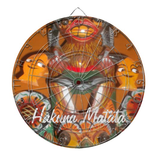 Unieke culturele kunst - Sri Lankaans/Indonesisch  Dartbord (Voorkant)