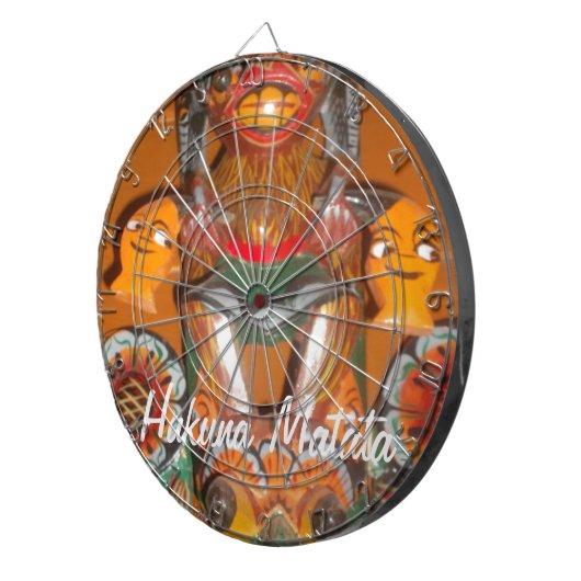Unieke culturele kunst - Sri Lankaans/Indonesisch  Dartbord (Voorkant Rechts)