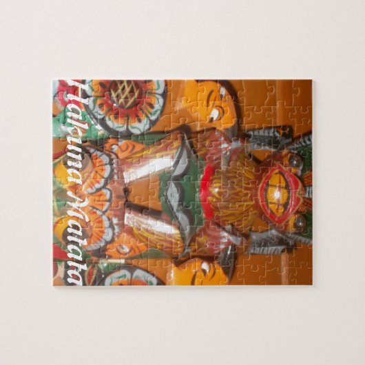 Unieke culturele kunst - Sri Lankaans/Indonesisch  Legpuzzel (Horizontaal)