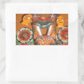 Unieke culturele kunst - Sri Lankaans/Indonesisch Rechthoekige Sticker (Tas)