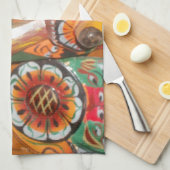 Unieke culturele kunst - Sri Lankaans/Indonesisch  Theedoek (Quarter Fold)