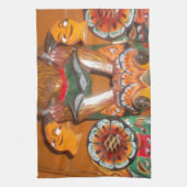 Unieke culturele kunst - Sri Lankaans/Indonesisch  Theedoek (Verticaal)