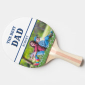 Unieke Custom BEST DAD Naam Foto Tafeltennisbatje (Zijkant)