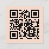 Unieke Custom Bold Geometrische Modern Vierkante Visitekaartje (Achterkant)