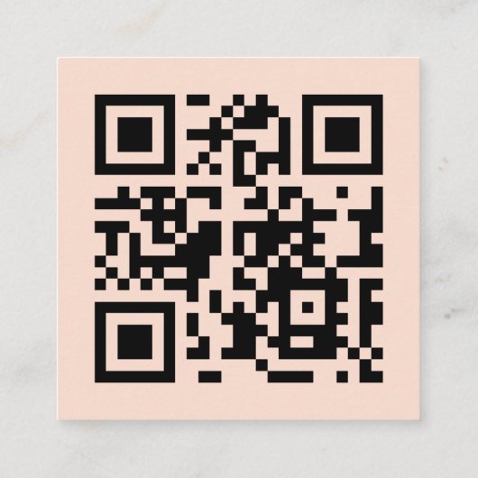 Unieke Custom Bold Geometrische Modern Vierkante Visitekaartje (Achterkant)