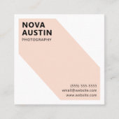 Unieke Custom Bold Geometrische Modern Vierkante Visitekaartje (Voorkant)