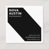 Unieke Custom Bold Geometrische Modern Vierkante Visitekaartje (Voorkant)