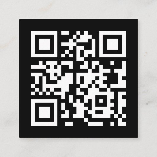 Unieke Custom Bold Geometrische Modern Vierkante Visitekaartje (Achterkant)